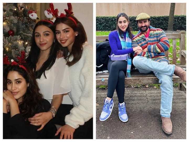 Here's how Sara Ali Khan and Janhvi Kapoor celebrated Christmas: