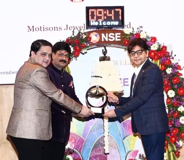 Motisons Jewellers IPO Listing: Motisons Jewellers IPO turns multibagger on listing Motisons Jewellers IPO Listing: Motisons Jewellersના રોકાણકારોને લાગી લોટરી, આ બે IPOના રોકાણકારોને થયું નુકસાન