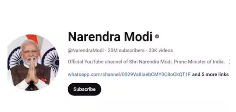 PM modi subscribers on youtube: ਯੂਟਿਊਬ ‘ਤੇ 20 ਮਿਲੀਅਨ ਸਬਸਕ੍ਰਾਈਬਰਸ ਬਣਾਉਣ ਵਾਲੇ ਪਹਿਲੇ ਵਿਸ਼ਵ ਨੇਤਾ ਬਣੇ ਪੀਐਮ ਮੋਦੀ