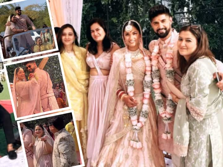 Tanuj Virwani Pics:बॉलीवुड की दिग्गज एक्ट्रेस रही रति अग्निहोत्री के बेटे और एक्टर तनुज विरवानी ने 25 दिसंबर को अपनी लॉन्ग टाइम गर्लफ्रेंड तान्या जैकब के साथ शादी कर ली है. नीचे देखिए इनसाइड तस्वीरें.