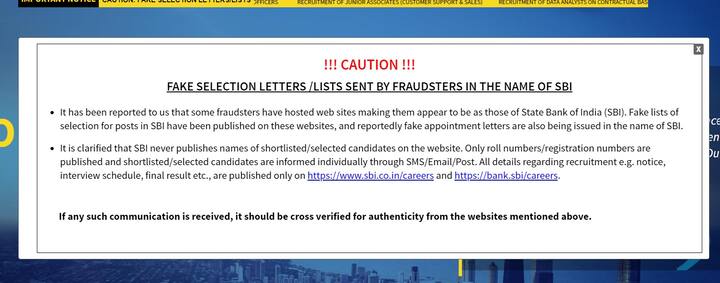 SBI Warning: போலி பணி நியமன கடிதங்களை நம்ப வேண்டாம் - எஸ்.பி.ஐ. முக்கிய எச்சரிக்கை..