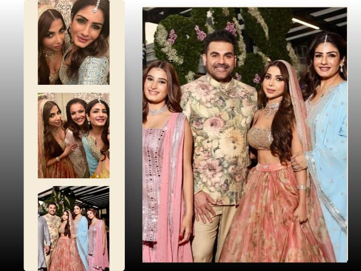 Arbaaz-Shura Wedding: रवीना टंडन अपनी बेटी राशा थडानी के साथ अरबाज खान और शूरा खान के निकाह में पहुंची थीं. अब एक्ट्रेस ने न्यूली वेड कपल संग तस्वीरें शेयर की हैं.