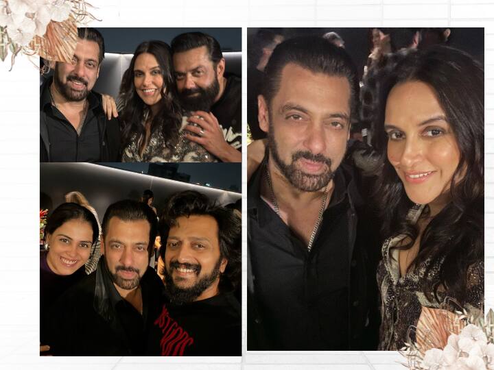 Salman Khan Birthday Inside Pics: बॉलीवुडा का टाइगर यानि सलमान खान 58 साल के हो चुके हैं. बीते रात एक्टर के लिए शानदार बर्थडे पार्टी रखी गई. जिसकी इनसाइड तस्वीरें अब सोशल मीडिया पर सामने आई हैं.