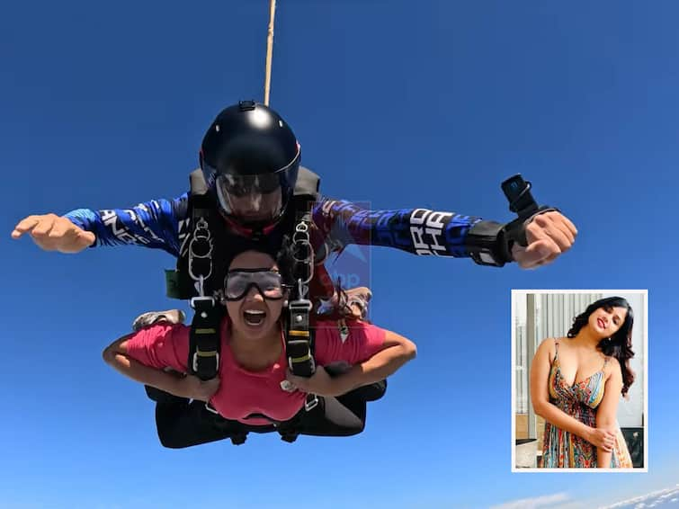 Ariyana Glory shares happy post about her sky diving experience Ariyana Glory: ఆకాశంలో అరియానా - విమానం నుంచి దూకేసి స్కై డైవింగ్, వీడియో వైరల్