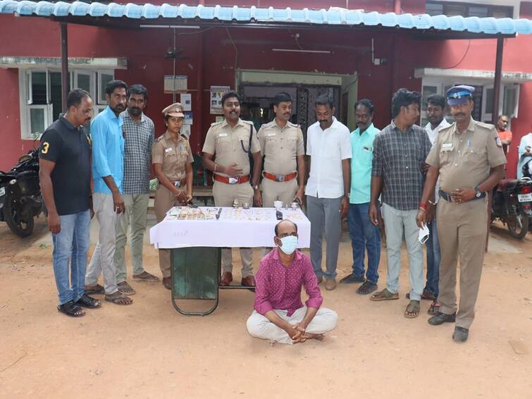 The man who robbed the teacher's house... Tanjore police quickly caught and arrested him in 5 days பட்டப்பகலில் ஆசிரியை வீட்டில் கொள்ளையடித்த நபர்... 5 நாட்களில் தட்டித் தூக்கிய தஞ்சை போலீஸ்