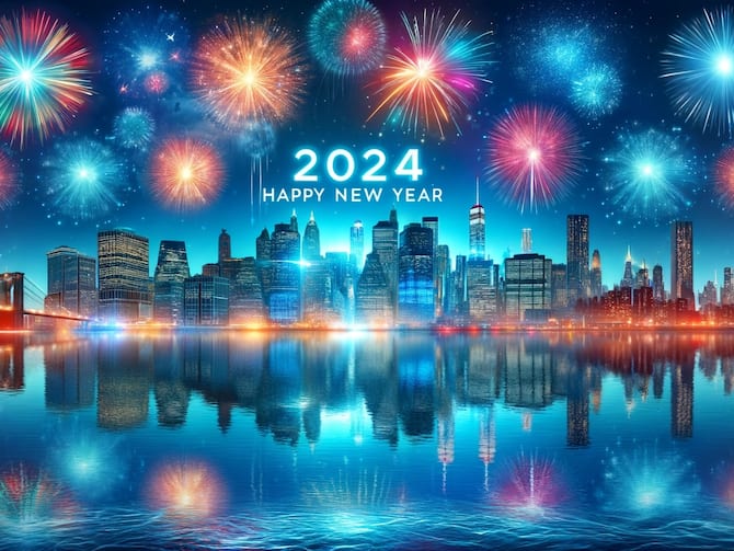 Happy New Year 2024 Images Gif Message HD Wallpaper To Wish Your Friends  Family 1 January