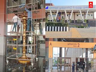 Kilambakkam Bus Stand: ரெடி ஆச்சு கிளம்பாக்கம் பேருந்து நிலையம்..! தயாராகும் பிரம்மாண்ட குத்துவிளக்கு..! செமையா இருக்கு..!