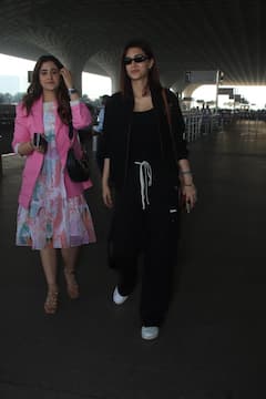 Kriti Sanon Pics: बहन संग नए साल का जश्न मनाने के लिए निकलीं कृति सेनन,ऑल ब्लैक लुक में एक्ट्रेस लगीं बेहद स्टाइलिश, नुपुर भी पिंक ड्रेस में लगीं प्यारी