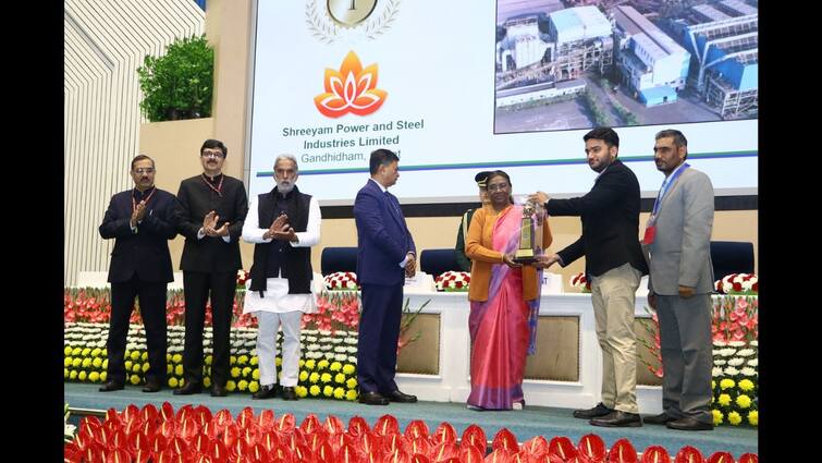Shriyam Power & Steel Industries Gandhidham awarded National Energy Conservation Award-2023 શ્રીયમ પાવર એન્ડ સ્ટીલ ઇન્ડસ્ટ્રીઝ ગાંધીધામને નેશનલ એનર્જી કન્ઝર્વેશન એવોર્ડ -૨૦૨૩ એનાયત થયો