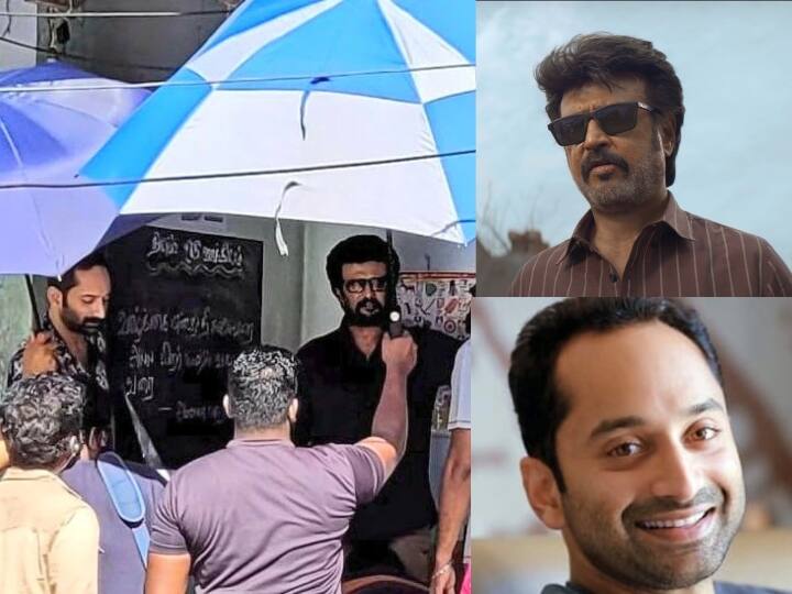 Super star Rajinikanth shooting scene with Fahadh Faasil for Vettaiyan movie goes viral Rajinikanth: நிறுத்தப்பட்ட வேட்டையன் ஷூட்டிங்.. வைரலாகும் ரஜினிகாந்த் - ஃபகத் ஃபாசில் புகைப்படம்!