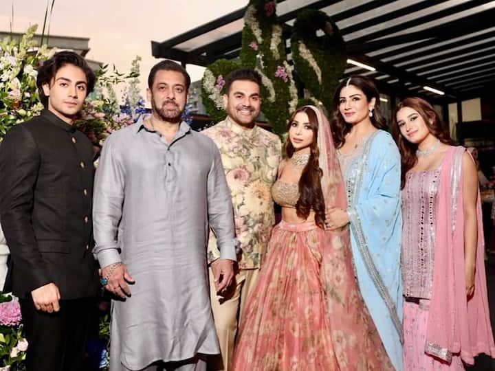 As Arbaaz Khan and makeup artist Sshura Khan tied the knot, several celebs from the film industry attended their wedding and gave their blessings. Raveena Tandon also shared some unseen pics.