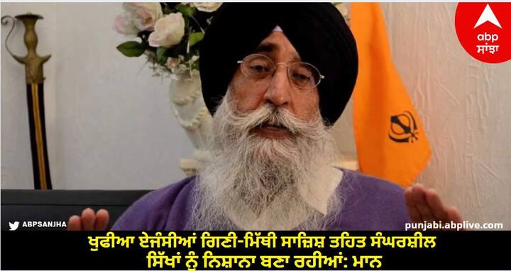 Simranjit Mann blamed the Indian government said - intelligence agencies are targeting Sikhs know details Shaheedi Jor Mela 2023: ਖੁਫੀਆ ਏਜੰਸੀਆਂ ਗਿਣੀ-ਮਿੱਥੀ ਸਾਜ਼ਿਸ਼ ਤਹਿਤ ਸੰਘਰਸ਼ੀਲ ਸਿੱਖਾਂ ਨੂੰ ਨਿਸ਼ਾਨਾ ਬਣਾ ਰਹੀਆਂ: ਮਾਨ