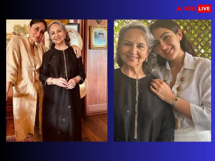 koffee with karan season 8 kareena kapoor sara ali khan and soha on sharmila tagore and saif ali khan Koffee With Karan Season 8: अपनी सास शर्मिला टैगोर को करीना कहती हैं 'अम्मा' तो सारा अली खान कहती हैं 'बड़ी अम्मा', करण जौहर के शो में हुआ खुलासा