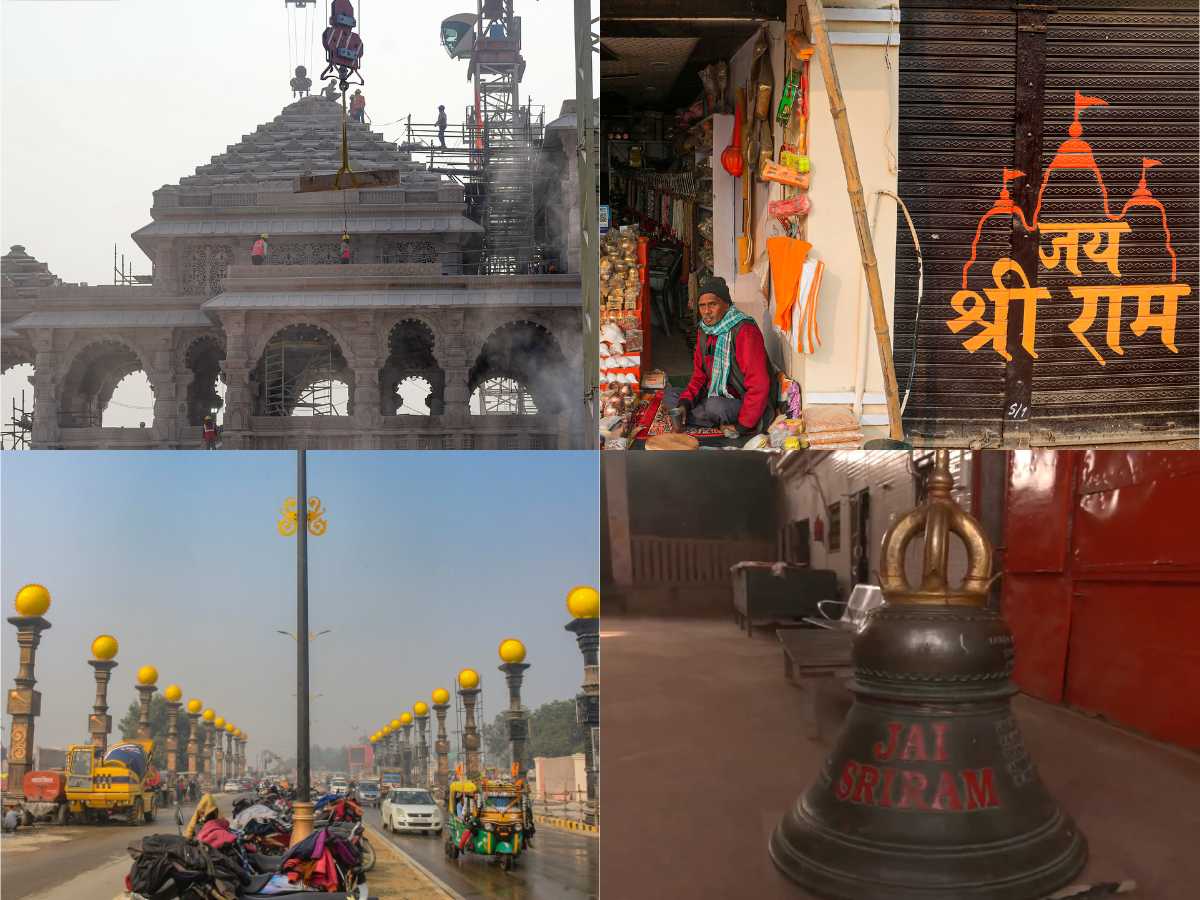 Ram Temple Gets 600 Kg Temple Bell, New Look For Ayodhya As City Gears ...