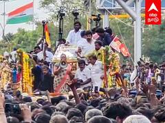 Vijayakanth funeral - தென்னவனின் கடைசி பயணம்! ஊர்வலத்துக்கு தயாராகும் ஊர்தி