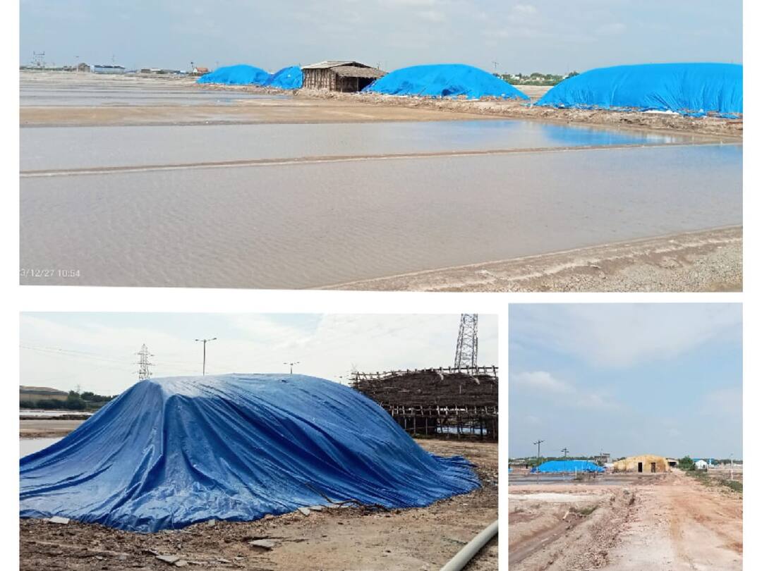 கடலில் கரைந்த 6 லட்சம் டன் உப்பு; ரூ.100 கோடி வரை இழப்பு   - உப்பு உற்பத்தியாளர்கள் தகவல்