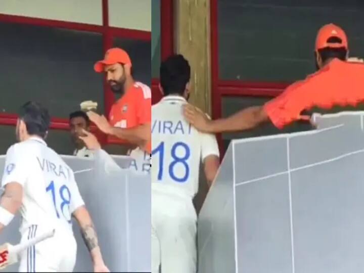 IND vs SA 1st Test Rohit Sharma Appreciates Virat Kohli After 76-Run Knock Video Goes Viral Watch Video: தென்னாப்பிரிக்காவிற்கு எதிரான டெஸ்ட்... விராட் கோலியை பாராட்டிய ரோகித் சர்மா... இதுதான் காரணமா? வைரல் வீடியோ!