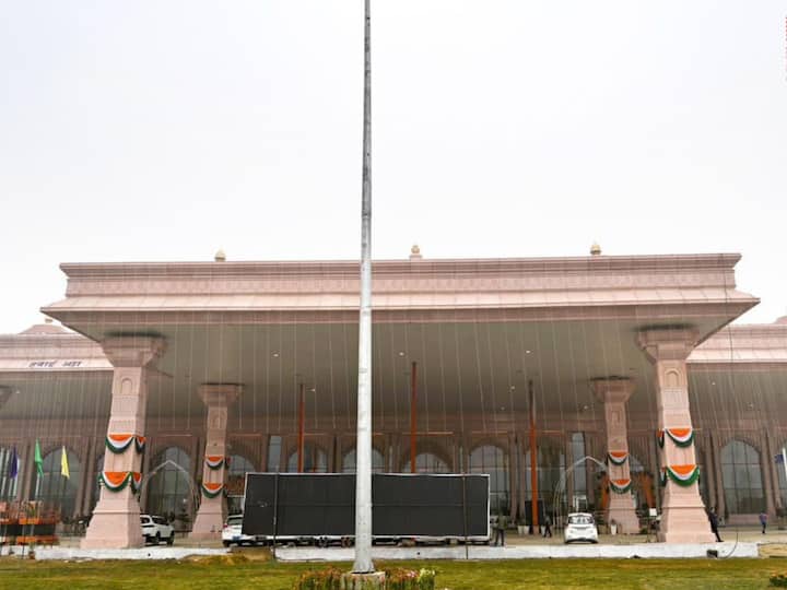 State-of-the-art Ayodhya airport, with modern amenities and decorated with the themes from the life of Lord Ram is all set to be inaugurated by Prime Minister Narendra Modi on December 30. (Image: PTI)