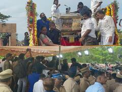 Captain Vijayakanth : புரட்சி கலைஞர் கேப்டன் விஜயகாந்தின் இறுதி ஊர்வலத்தில் அலைக்கடலென திரண்ட மக்கள் கூட்டம்..!