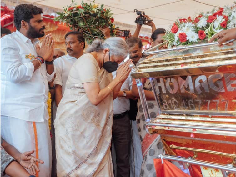 Vijayakanth Was Most Humane Leader In Tamil Politics: Nirmala Sitharaman After Paying Homage On Behalf Of PM Vijayakanth Was Most Humane Leader In Tamil Politics: Nirmala Sitharaman After Paying Homage On Behalf Of PM