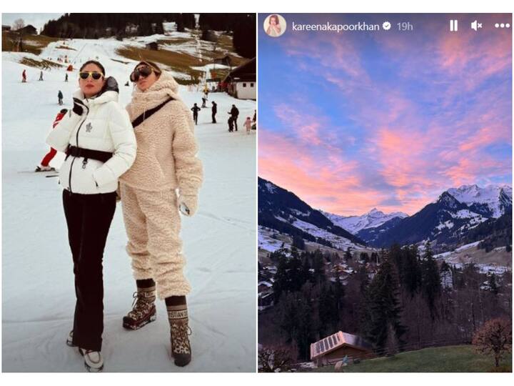 Kareena Kapoor is back in Switzerland. She, her hubby Saif Ali Khan, and their children Taimur and Jehangir will be welcoming in the New Year in the Swiss Alps, just like they did the year before.