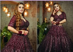 Ankita Dave PHOTO: મરુન લહેંગામાં ગોર્જિયસ લાગી અંકિતા દવે, જુઓ તસવીરો