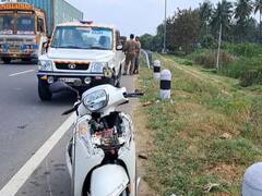 மனைவி கண் முன்னே விபத்தில் உயிரிழந்த கணவர் - கரூரில் நடந்த சோகம்