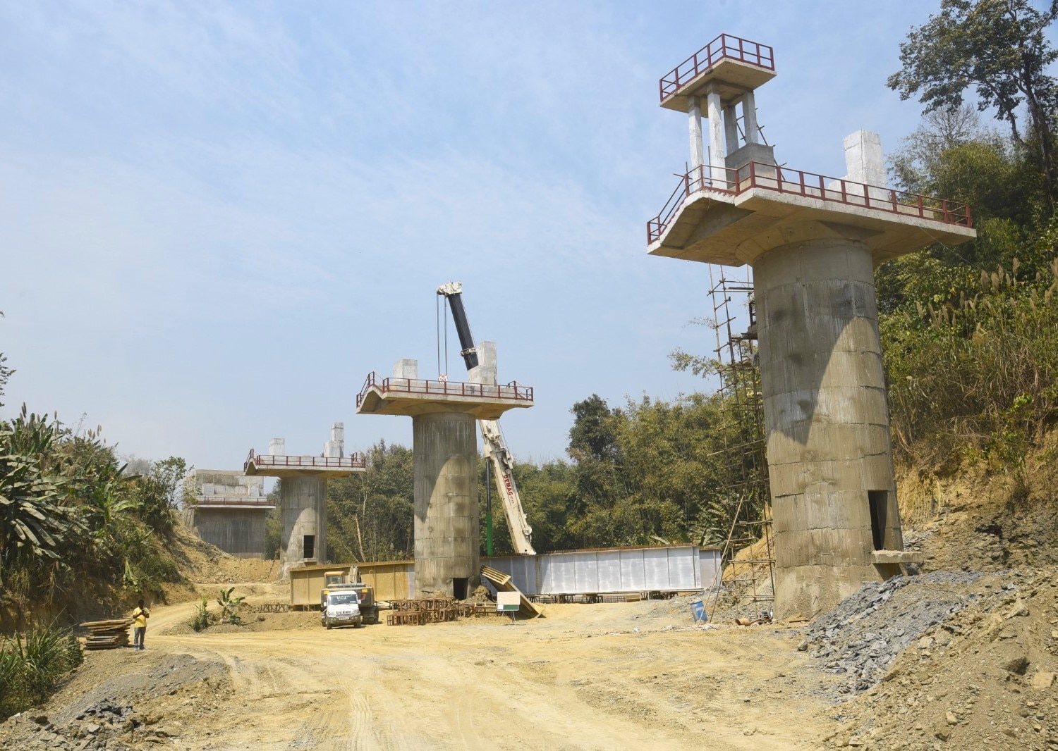 91% Work Of Railway Line In Mizoram Completed, Includes Bridge Pier Taller Than Qutub Minar