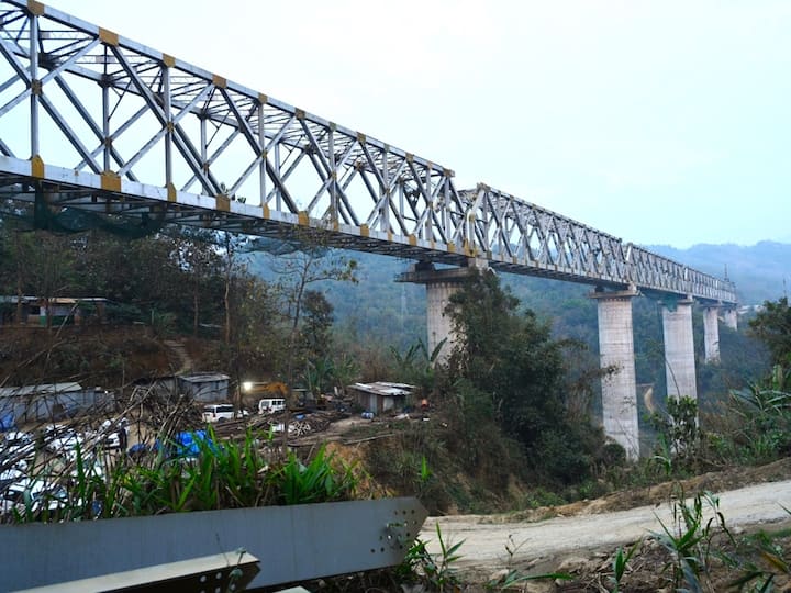 Mizoram News 91 Percent Work Of Railway Line In Mizoram Completed Includes Bridge Pier Taller Than Qutub Minar 91% Work Of Railway Line In Mizoram Completed, Includes Bridge Pier Taller Than Qutub Minar