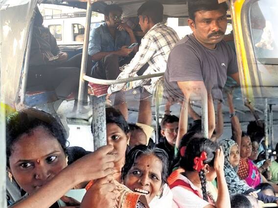 Free Bus For Telangana Women : ఫ్రీ ఆర్టీసి ఎఫెక్ట్ తో హైదరాబాద్ లో సీన్ రివర్స్,అంతా మగవాళ్లే | ABP