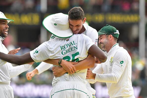 South Africa's pace attack, led by Rabada and Nandre Burger, devastated India's batting in the second innings, limiting them to 131 despite Virat Kohli's 76.