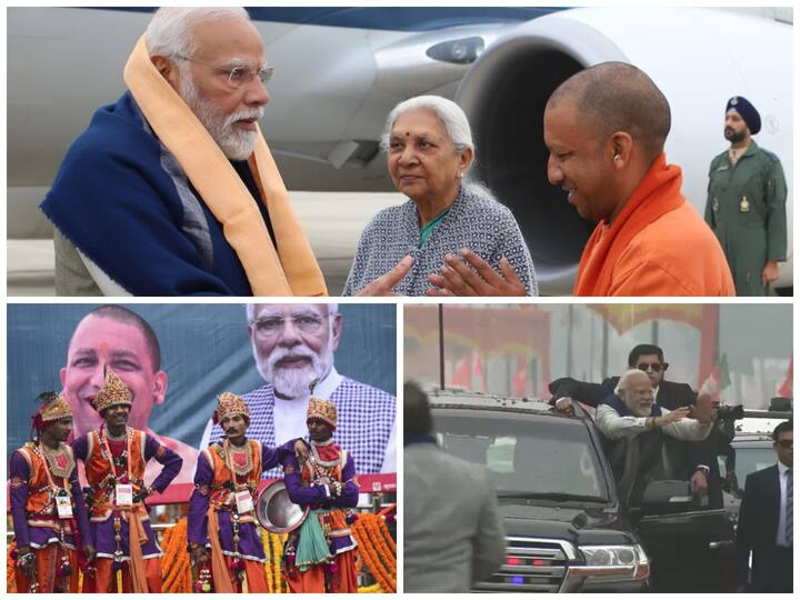 Prime Minister Narendra Modi received a warm welcome as he landed in Ayodhya, Uttar Pradesh. He conducted a grand roadshow and inaugurated the revamped Ayodhya Dham Railway Station.