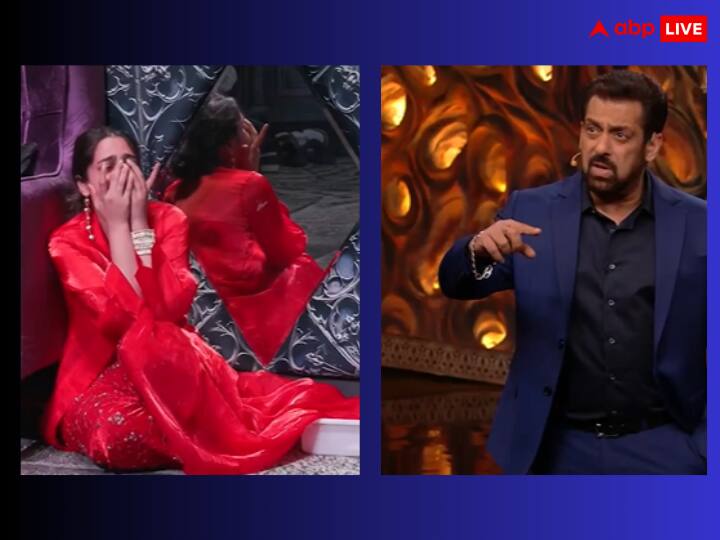 bigg boss 17 weekend ka vaar Ayesha Khan faints after crying salman khan entered house Bigg Boss 17: वीकेंड का वार में रोते-रोते आयशा हुईं बेहोश, सलमान खान ने घर में एंट्री कर घरवालों को बोल दी ये बात