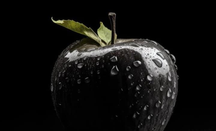 Black Diamond Apple Facts: নামই শোনেননি অনেকে, চোখে দেখা তো দূর। ছবি: ফ্রিপিক।