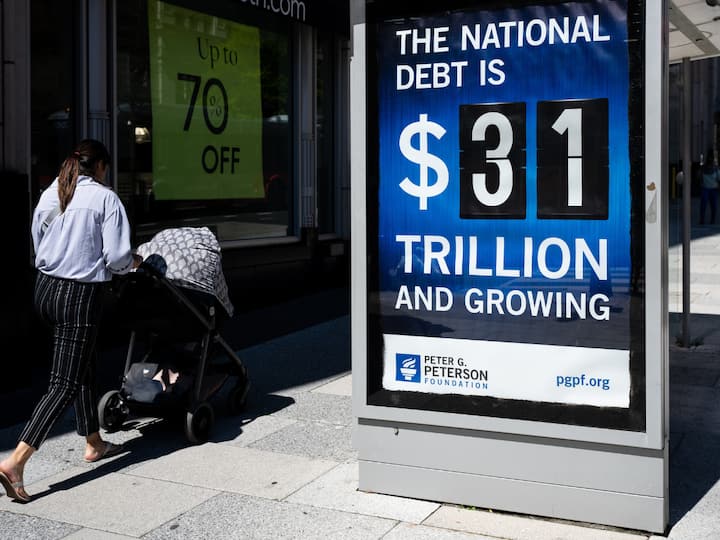 D — Debt crisis: The US debt crisis arises when the national debt becomes unsustainable, posing economic risks as the government accumulates debt by spending more than it earns, leading to challenges in servicing the debt; the issue is compounded by the existence of a political debate around the debt ceiling established in 1917 to control government spending.