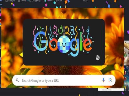 Last Google doodle of 2023 rings in the New Year with colours and sparkles Google doodle: ஸ்பார்க்ளிங் புத்தாண்டு- சிறப்பு டூடுல் வெளியிட்ட கூகுள்!