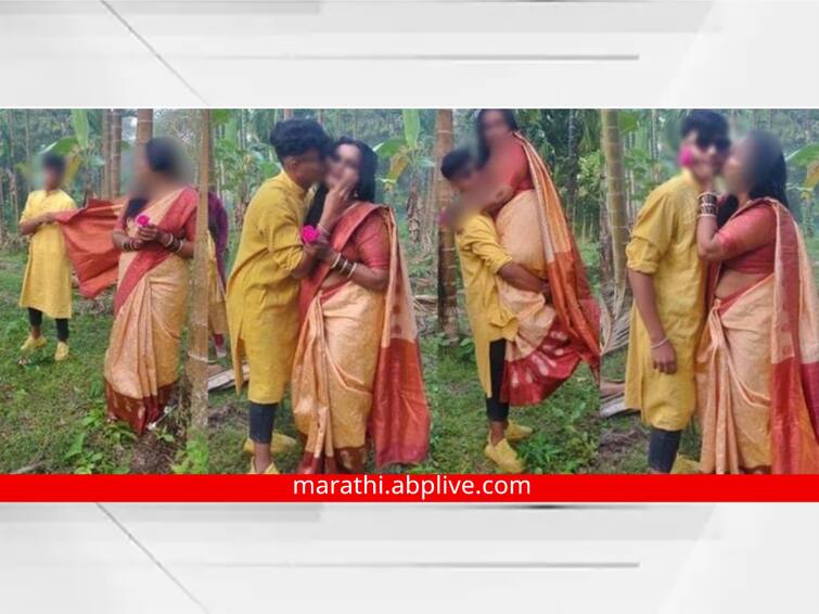 teacher suspended after photoshoot with student goes viral know 42 years old headmistress reaction Karnataka school news marathi Teacher Student Photos : विद्यार्थ्यासोबतच्या 'त्या' Viral रोमँटिक फोटोशूटवर शिक्षिकेचं उत्तर, म्हणाली, ''आमचं नातं...''
