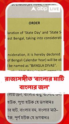 রাজ্যসঙ্গীত হিসেবে স্বীকৃতি পেল রবীন্দ্রনাথের বাংলার মাটি বাংলার জল
