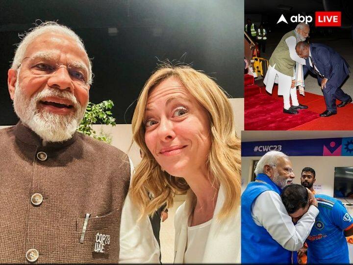 PM Modi Viral Pics: इस साल पीएम मोदी की कई ऐसी तस्वीरें सामने आई, जिन्होंने लोगों का ध्यान अपनी ओर खींचा. इनमें इटली की पीएम मेलोनी के साथ ली गई सेल्फी भी शामिल है.