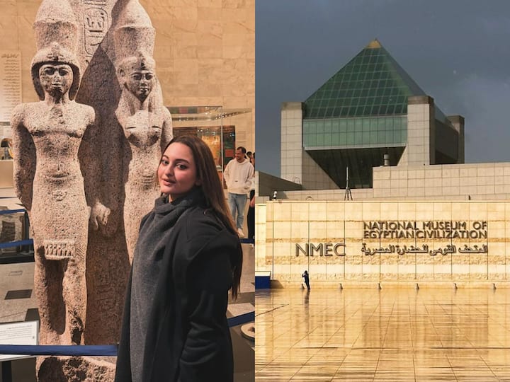 Sonakshi Sinha is spending her last days of 2023 and the first days of 2024 in Egypt.