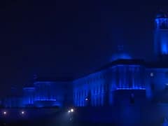 Rashtrapati Bhavan, North And South Block Light Up On New Year's Eve- In PICS