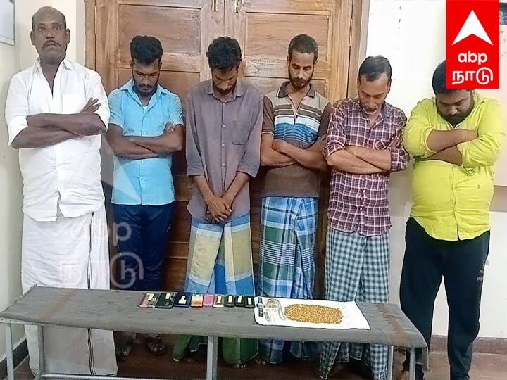 Pudhucherry Crime news 6 persons including father and son were arrested for defrauding the owner of a puncture shop claiming to have gold coins - TNN Crime : தங்கப் புதையல் காசு... பஞ்சர் கடை உரிமையாளரிடம் பண மோசடி - புதுச்சேரியில் 6 பேர் கைது