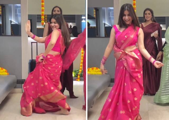 Girl danced on chammak challo song people went crazy after seeing her expression video went viral Bhabhi Dance Video: 'છમ્મક છલ્લો' ગીત પર ભાભીએ કર્યો શાનદાર ડાન્સ, વીડિયો વાયરલ