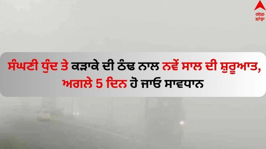 punjab-weather-update-new-year-2024 dense-fog-in-punjab Read Details Punjab Weather Update: ਸੰਘਣੀ ਧੁੰਦ ਤੇ ਕੜਾਕੇ ਦੀ ਠੰਢ ਨਾਲ ਨਵੇਂ ਸਾਲ ਦੀ ਸ਼ੁਰੂਆਤ, ਅਗਲੇ 5 ਦਿਨ ਹੋ ਜਾਓ ਸਾਵਧਾਨ