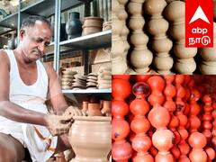 வருகிறது பொங்கல்.....விழுப்புரத்தில் பானை தயாரிக்கும் பணி தீவிரம்..!