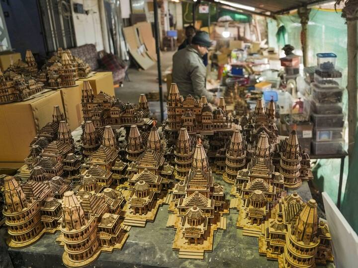 Demand for its wooden models has increased ahead of the consecration ceremony of the upcoming Ram temple in Ayodhya, with one manufacturing unit claiming orders from the United States and New Zealand, news agency PTI reported. (Image Source: PTI Images)