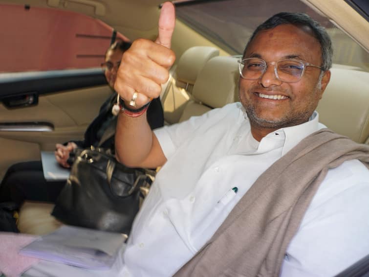 Congress MP Karti Chidambaram Appears Before ED Chinese Visa Money Laundering Case Karti Chidambaram Appears Again Before ED In Chinese Visa Money Laundering Case