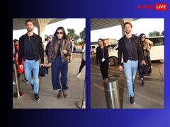 गर्लफ्रेंड संग एयरपोर्ट पर स्पॉट हुए Hrithik Roshan, डेनिम जींस के साथ लेदर जैकेट में बेहद हैंडसम लगे 'फाइटर' एक्टर, Saba Azad ने भी दिखाया स्टाइलिश अंदाज