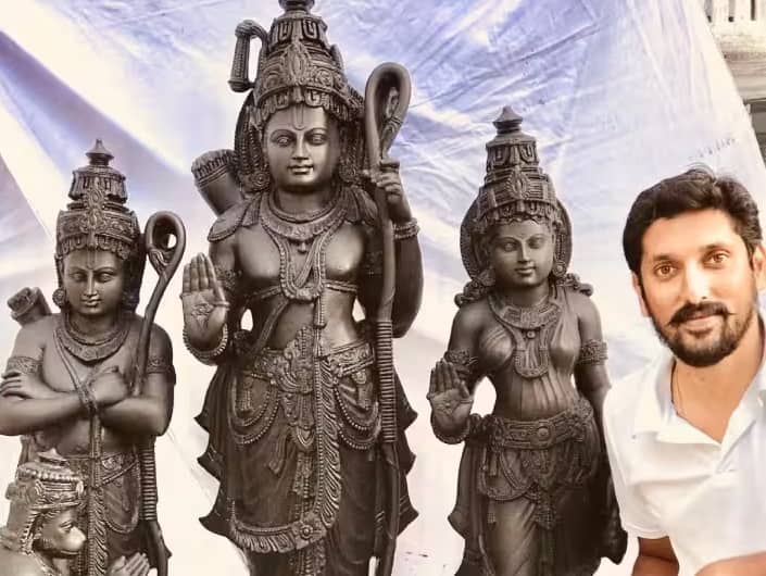 Ram Mandir Pran Pratishtha: Sculptor Arun Yogiraj's idol of Ram Lalla chosen for Ayodhya's grand temple Ram Mandir Pran Pratishtha:  'રામ મંદિર માટે યોગીરાજની બનાવેલી મૂર્તિની થઇ પસંદગી', કેન્દ્રિય મંત્રીએ કર્યો દાવો
