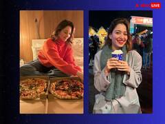 Tamannaah Bhatia Pics: कभी खाया पिज्जा..तो कभी आइसक्रीम के मजे लेती दिखीं तमन्ना भाटिया,एक्ट्रेस ने यूं की नए साल की शुरुआत
